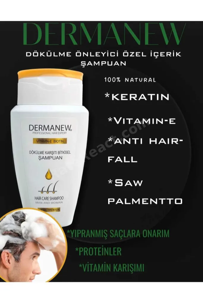 Dermanew Dökülme Karşıtı Kadın Ve Erkek Özel İçerik Şampuan