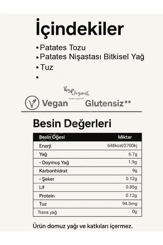 Vegan & Glutensiz Içerik | Mısır Cipsi Zahter Kekik Aromalı 35Gr