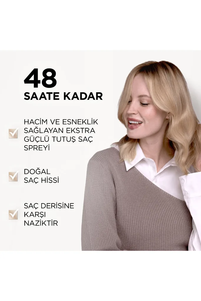 Wellaflex 2 Days Volume 2 Gün Boyunca Hacim Veren Saç Spreyi Extra Strong Hold 400 ML - 4/5 Hold