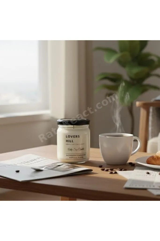 Lovers Hill 2’li Set Doğal Soya Mumu – 7oz Cam Kavanoz – 40+ Saat Yanma Süresi – Mandalina, Tarçın,