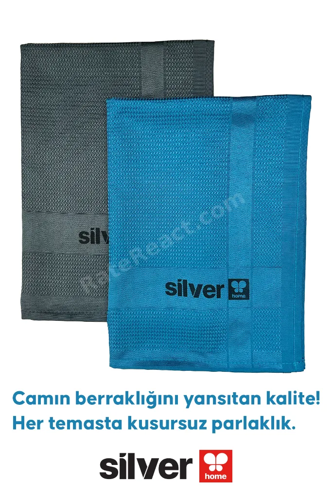 200 Gsm 4'lü 40×60 Dekoratif Cam Bezi- 2 Adet Antrasit 2 Adet Petrol Mavisi