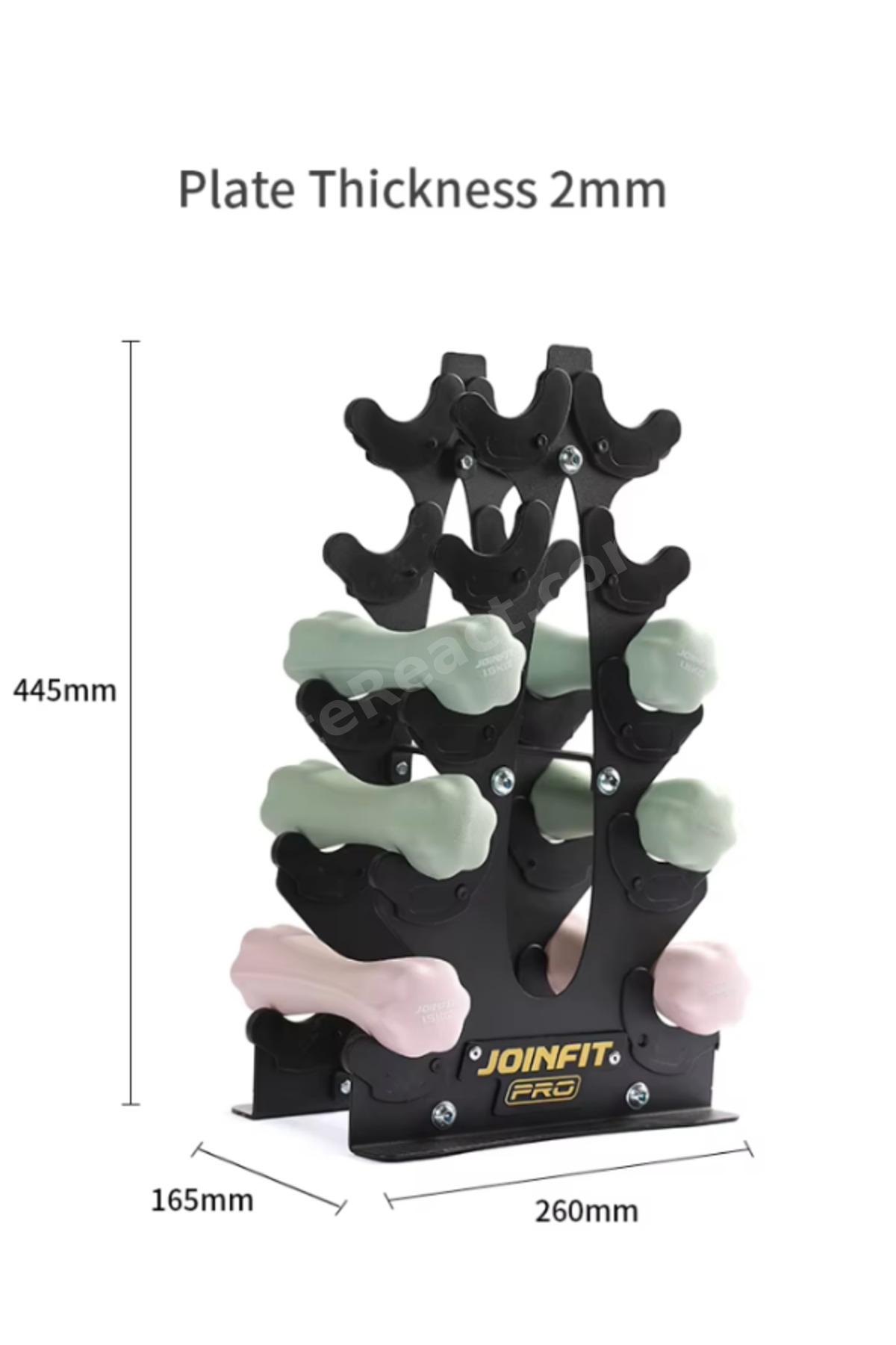 Dambıl Rack Standı – 5 Çift Dambıl Kapasitesi – Çelik Gövde – Dayanıklı ve Kompakt Tasarım