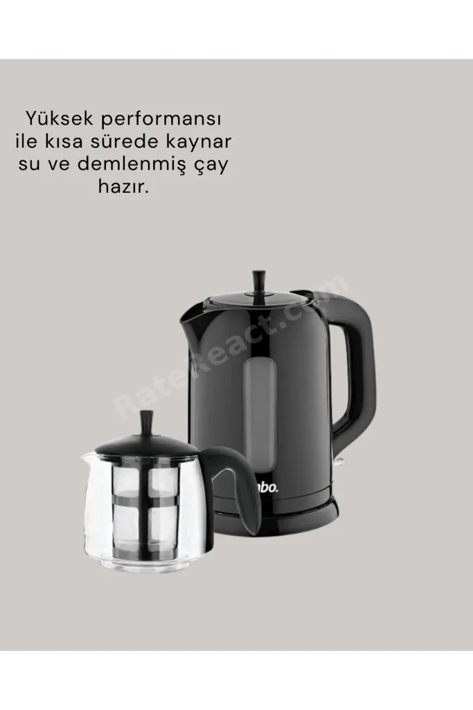 Cam Demlikli 20 Bardak Kapasiteli Elektrikli Çaycı