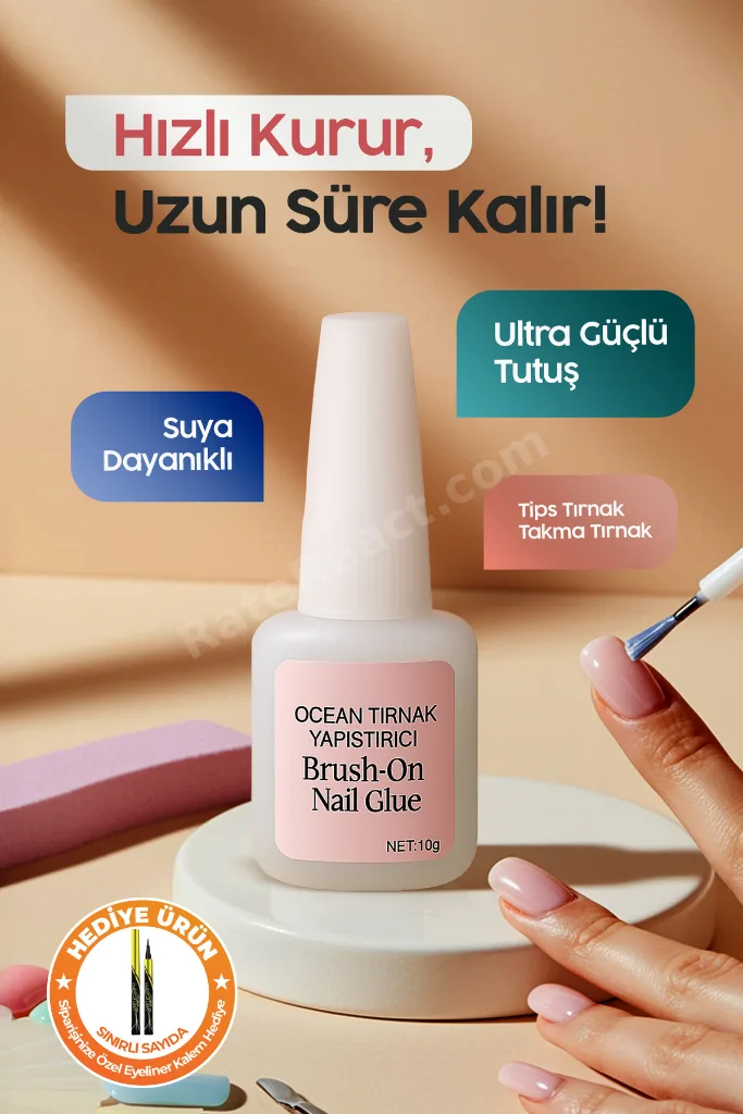 10 gr Fırçalı Tırnak Yapıştırıcısı Tips Yapıştırıcı