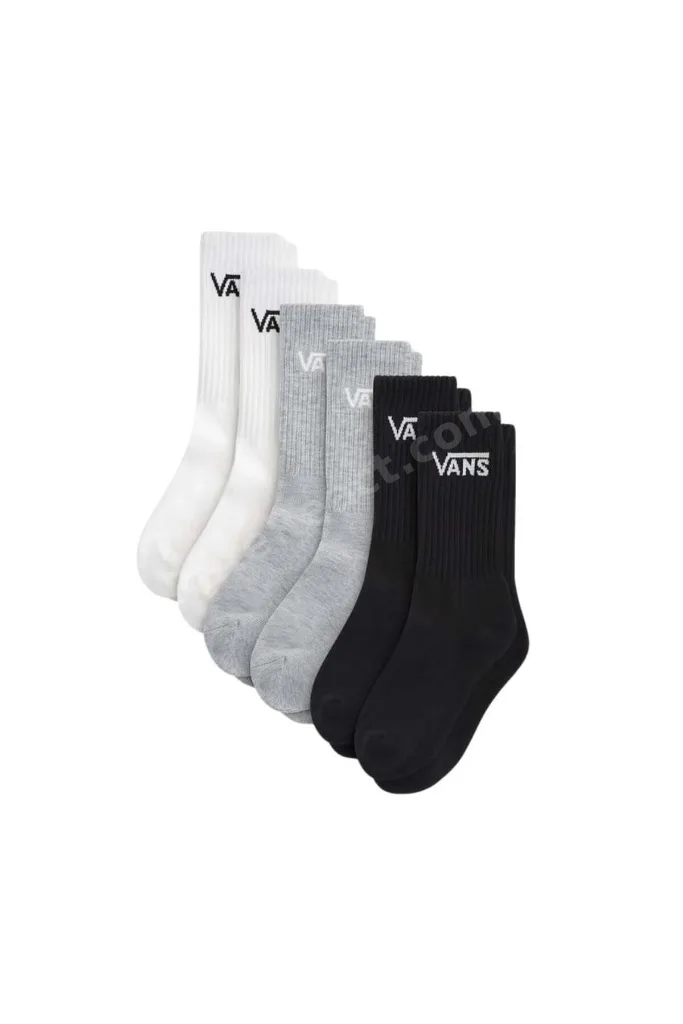 Classic Crew White/Black/Heather 6 Pack
