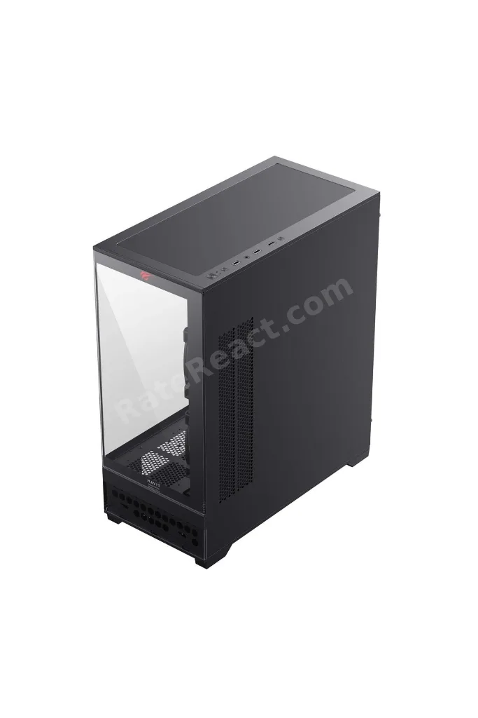 CF925 Tamperli Cam Gaming Oyuncu Kasası Siyah - 3 RGB Fanlı, Kumandalı, ITX/M-ATX/ATX/E-ATX Uyumlu