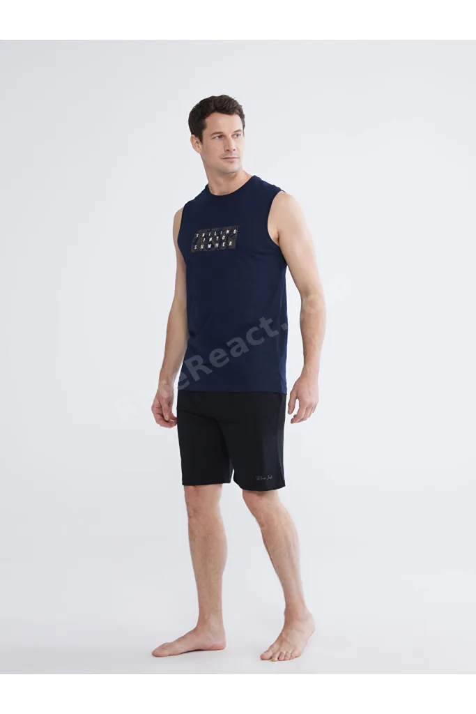 Lacivert Slim Fit Erkek Şort 2'li