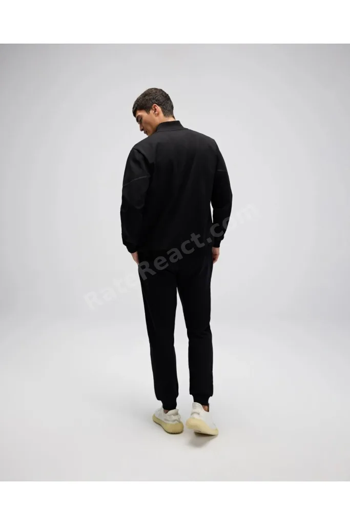 Erkek Fermuarlı Sweat EM545-BK