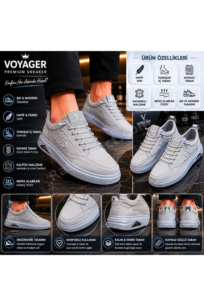 URBAN COMFORT GRİ ERKEK SNEAKER