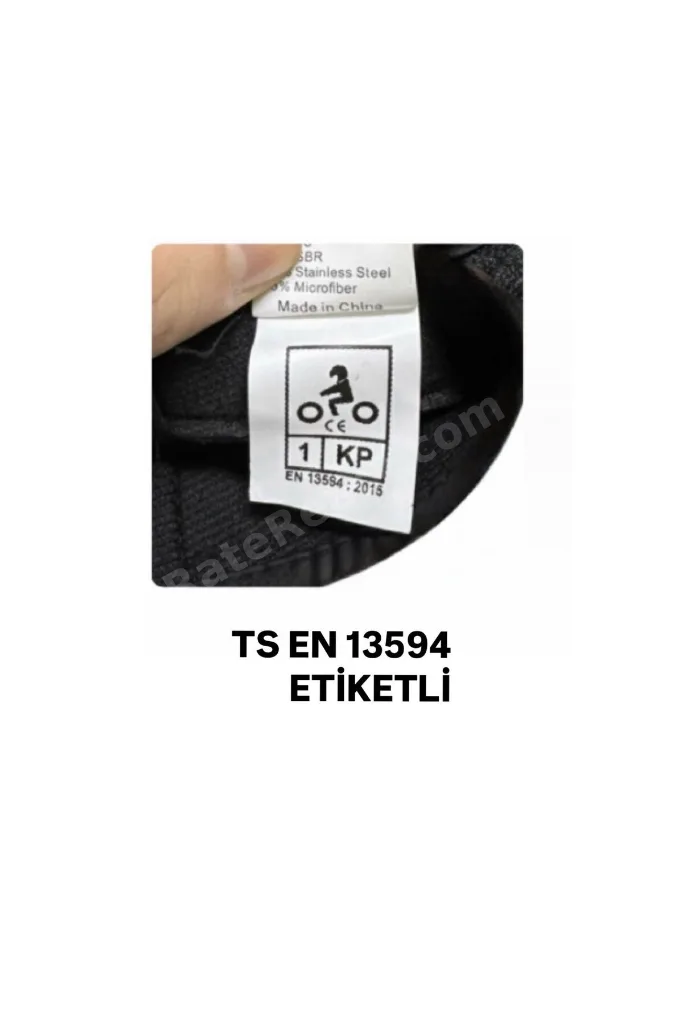 MOTOSİKLET BİSİKLET YAZLIK ELDİVEN YASAYA UYGUN ETİKETLİ SB KISA KIRMIZI ELDİVEN