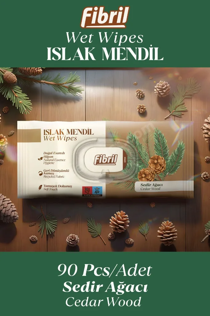 Sedir Ağacı Kokulu Serisi Set Islak Mendil 24x90 Lı Paket 2160 Yaprak