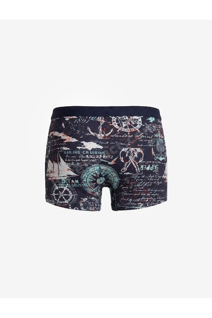 Erkek Çocuk Pamuk Karışımlı Baskılı Boxer
