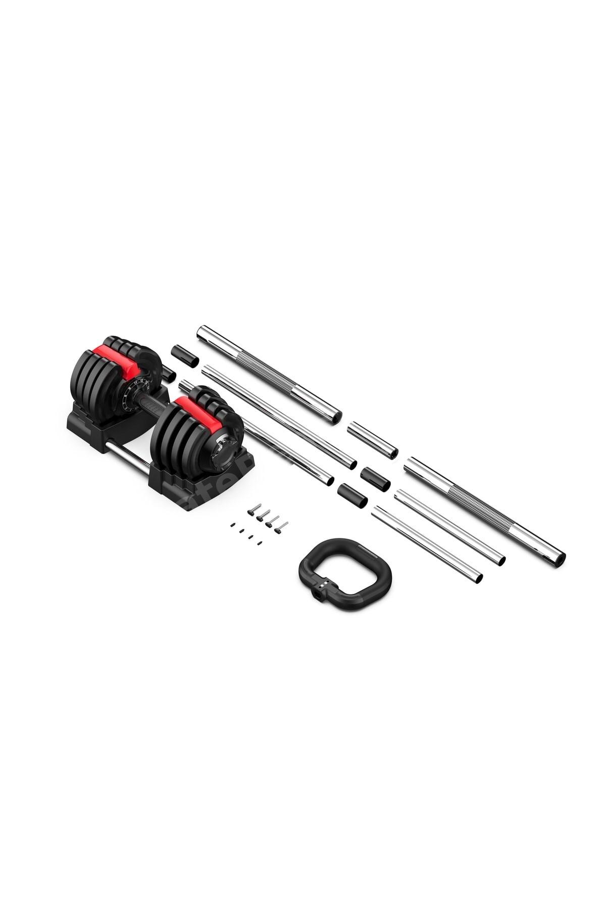 Ayarlanabilir 3 In 1 Dumbell Ağırlık Seti Dambıl Halter Set Kettlebell 19-20 Kg CKS171