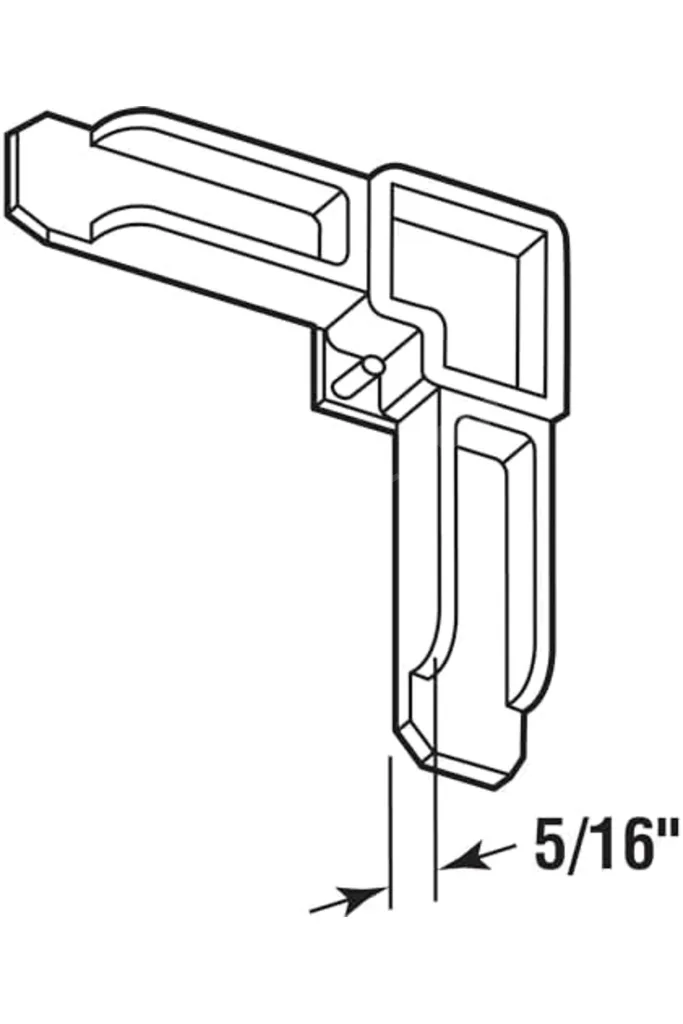 MP7729 – 50 Screen çerçeve köşe, 5/16 x 3/4 inç, beyaz plastik, 50 adet 1268290