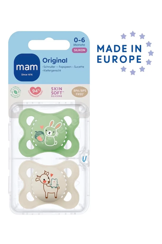 Orijinal l Emzik 2'li Set I Sterilize Kutuda I 0-6 Aylık I Tavşan/Ceylan