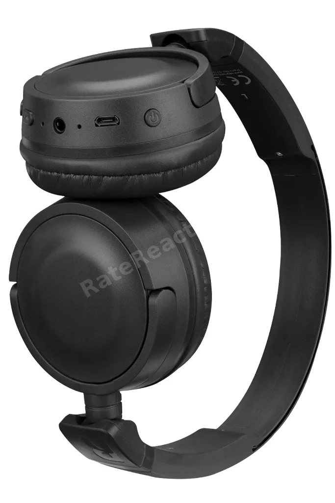 Siyah TF Kart Özellikli Bluetooth Katlanabilir Kulak Üstü Kulaklık