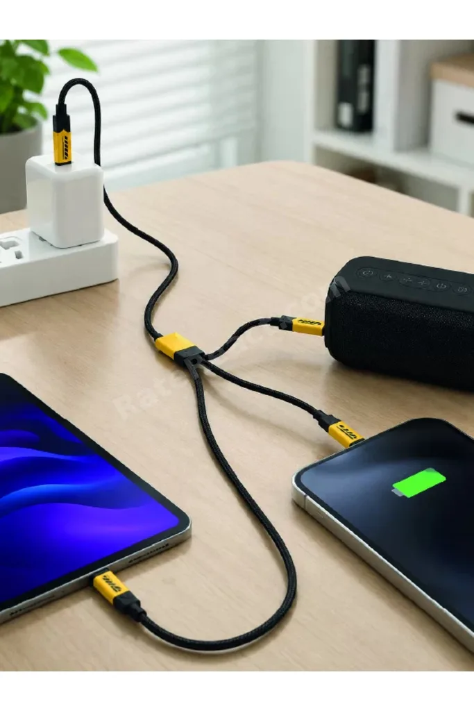 240W 3'ü 1 Arada Hızlı Şarj Kablosu USB Type-C Lightning Micro USB HBTKN-PRK4930
