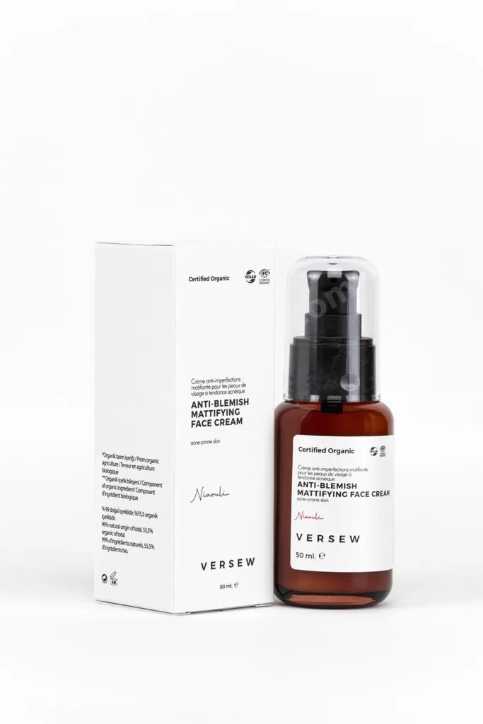 Organik Anti Blemish Akne / Leke İzi Giderici Matlaştırıcı Yüz Kremi 50 ml
