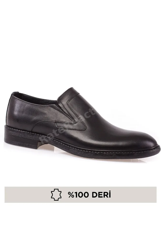 Hakiki Deri, Ortopedik, Bağcıksız, Klasik Erkek Ayakkabı