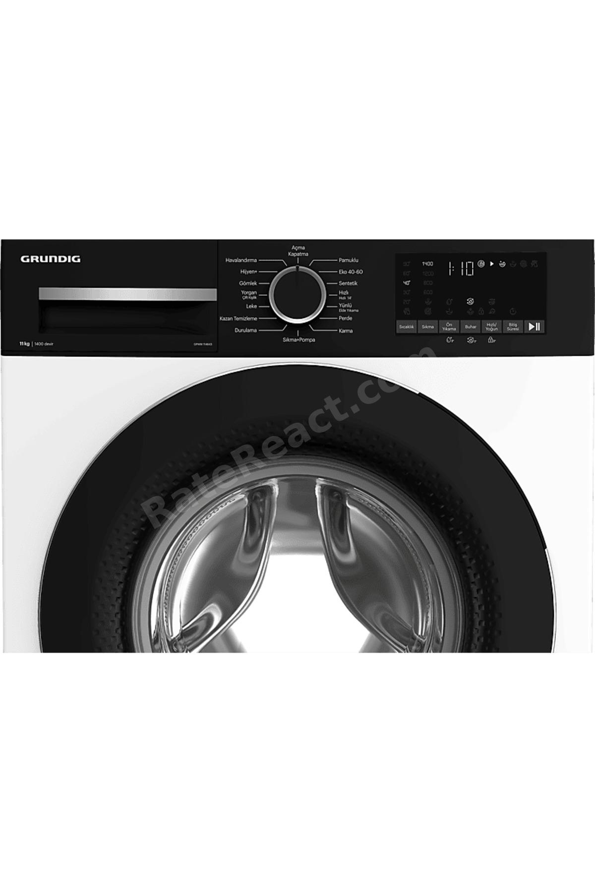 GPWM 114643 11 Kg 1400 Devir Çamaşır Makinesi