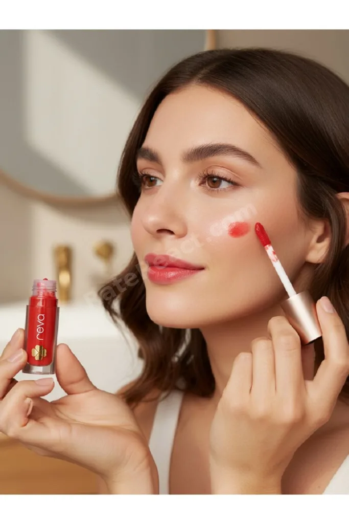 Vegan & Temiz İçerikli Lip & Cheek Tint – 2’si 1 Arada Doğal Renk, Nem ve Işıltı