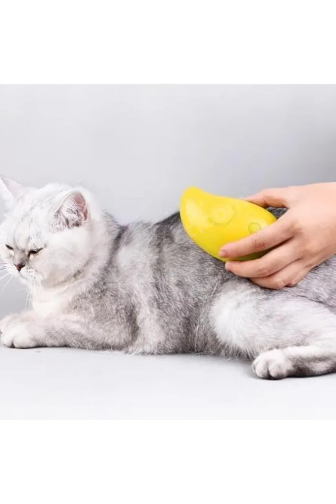 TTKTEKNOLOJİ Buharlı kedi fırçası, kedi buharlı fırça, masaj için köpek buharlı fırça, kendi kendini