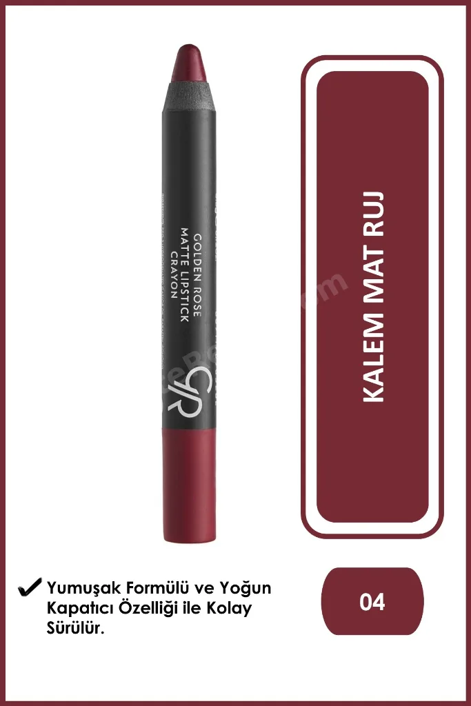 Matte Lipstick Crayon 04 Mat Ruj 3,5 g
