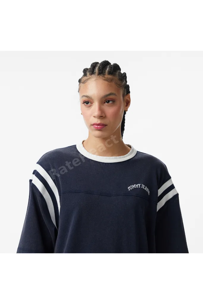 Varsity Kadın Lacivert T-Shirt