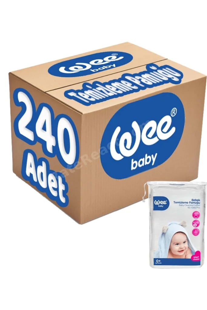 Bebek Temizleme Pamuğu 240 Adet (4PK*60)