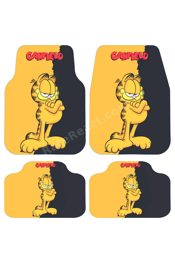 Garfield Desenli Oto Paspas Leke Tutmaz Dekoratif Araç Paspası