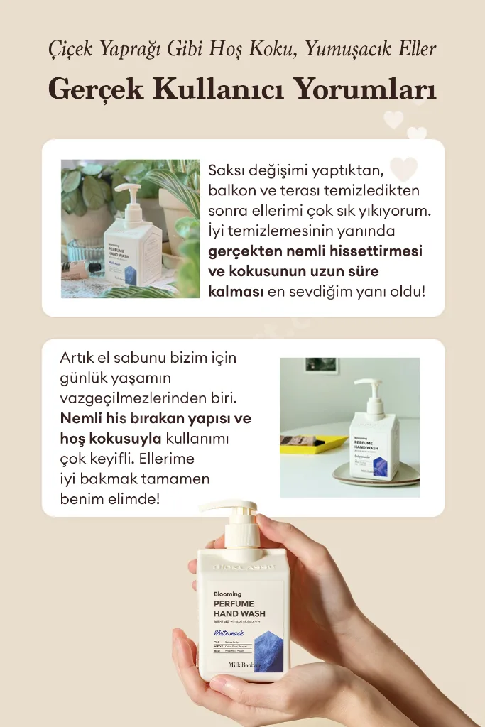 Nemlendirici ve Yumuşatıcı Parfümlü Sıvı Sabun Blooming Perfume Hand Wash (Baby Powder)