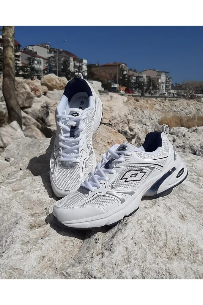 Athens Beyaz-laci Hafızalı Ortopedik Hafif Spor Ayakkabı
