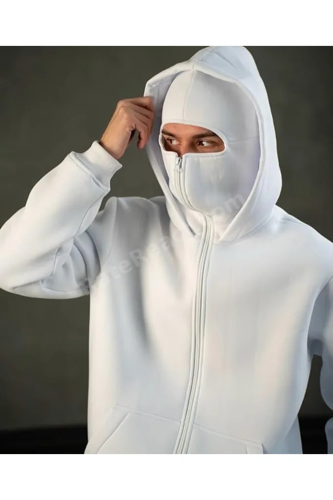 Style Vers Balaclava Tam Fermuarlı Kapüşonlu Maske Kapüşonlu