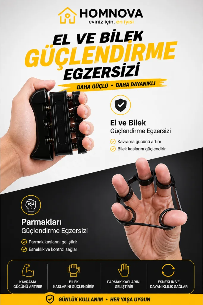 5 Parça El Kol Bilek Güçlendirici Set 5-60 Kg Ayarlanabilir El Yayı Direnç Egzersiz Aleti + Stres Topu