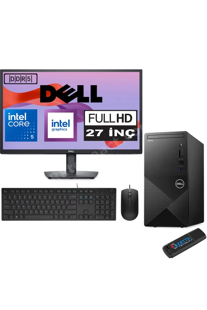 Vostro 3030 mtI5 12400 48GB Ddr5 256GB SSD 27" Fhd Windows 11 Pro 27N3030I5EMEAP21+ZETTAUSB