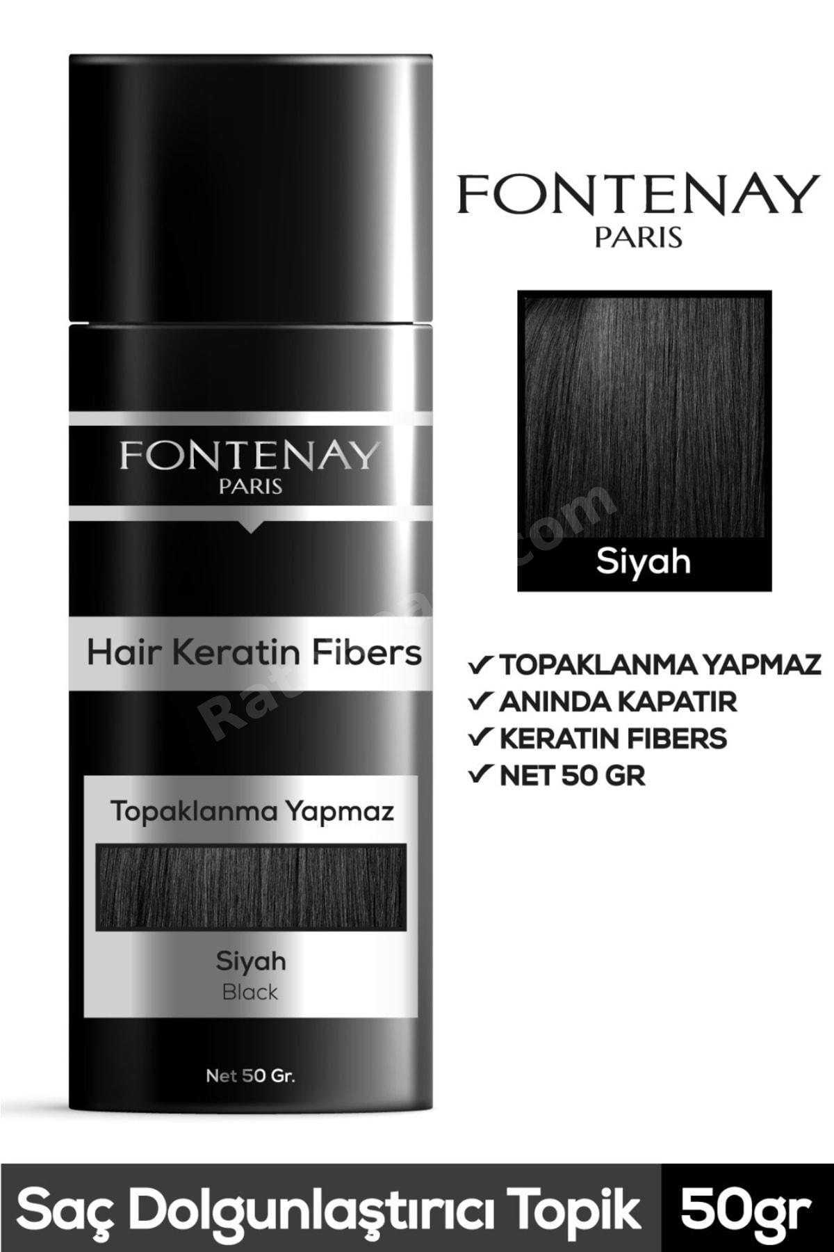 Saç Dolgunlaştırıcı Keratin Fibers Siyah Topik Saç Tozu 50gr