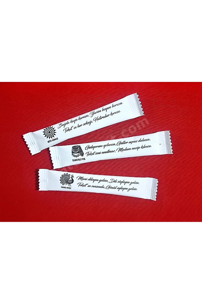 stick şeker. Yöresel Manilerimiz serisi. Net:3 Kg. ( 3 gr.e x 1000 Adet.e.)