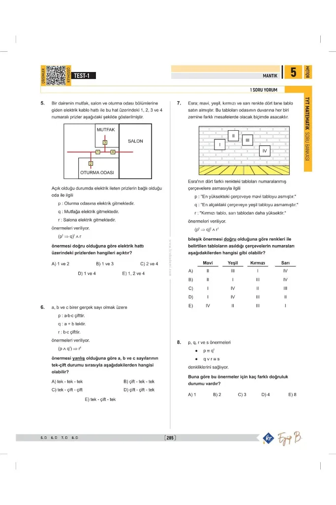Eyüp B. TYT Matematik Soru Bankası
