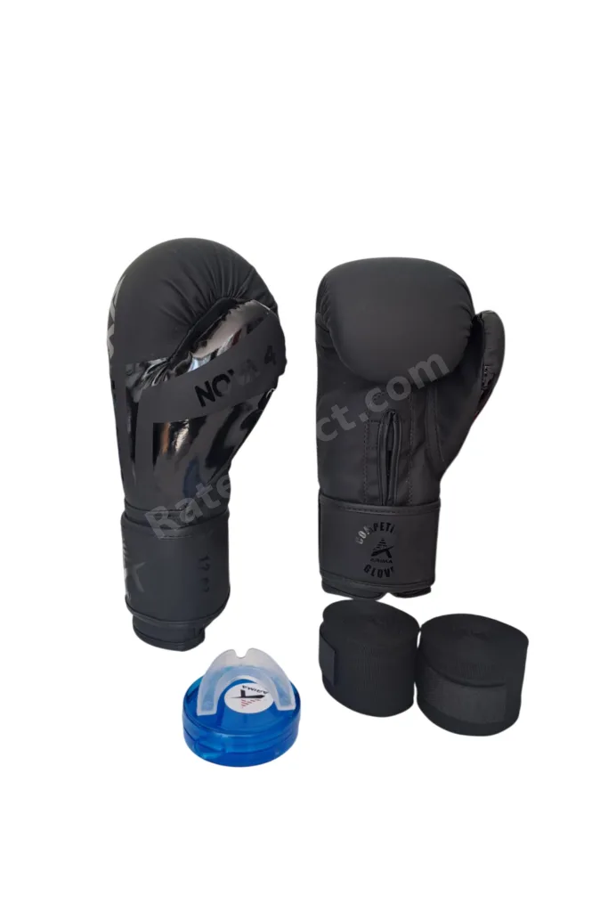 Gölge Shadow Boks Eldiveni (8oz-10oz-12oz) + Bandaj 3.5mt + Dişlik 3lü Set