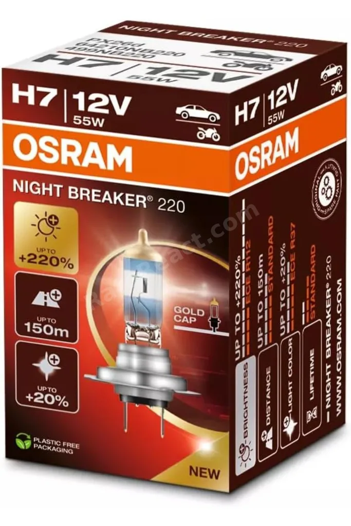 TTKTEKNOLOJİ Ampul H7 55W 12V Px26D 10X10X1 1A Night Breaker - OSR 64210NB220 TTKTEKNOLOJİ 2026 3955
