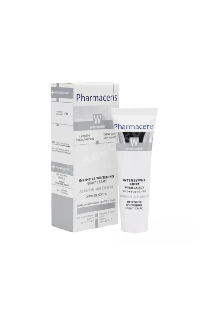 , Yaşlılık Lekesi ve Sonrası Kalan Koyu İzleri Azaltıcı W Albucin Intensive Gece Kremi 30ml