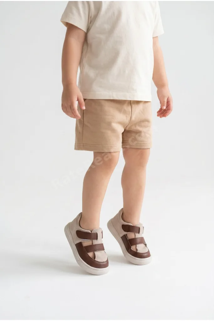 Mino Ortopedik Günlük Unisex Cırtlı Hafif Rahat Tabanlı Çocuk Spor Sandalet 21-25 Numara