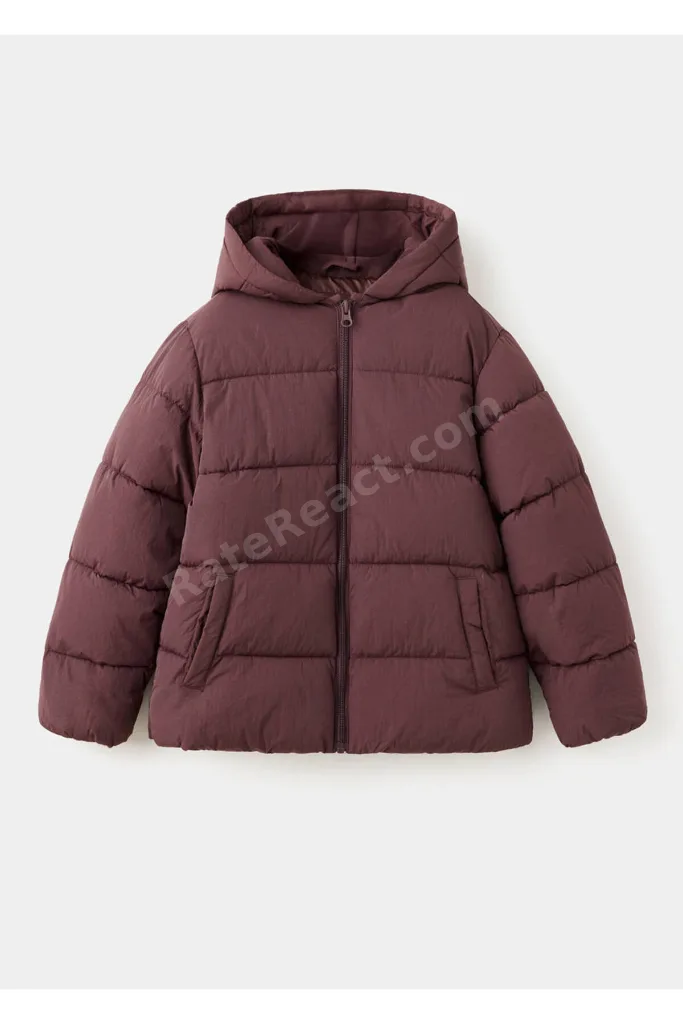 Kapüşonlu kapitone anorak