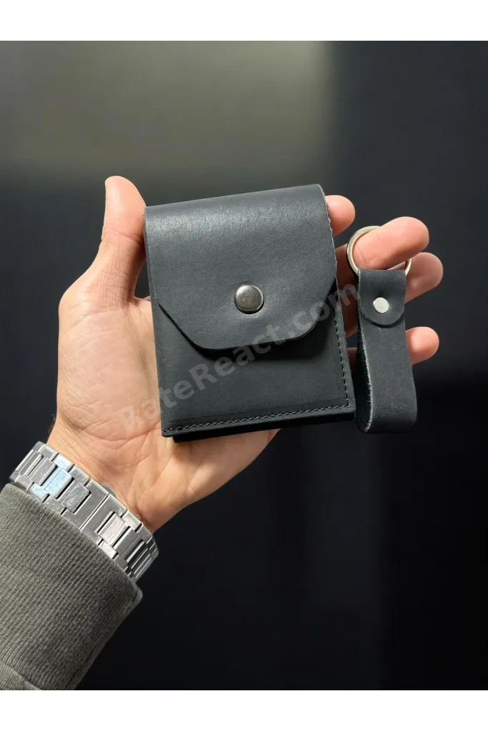 %100 Hakiki Crazy Dana Derisi Çerçeveli Minimalist Cüzdan Para Portföyü Kaliteli Kartlık Cüzdan