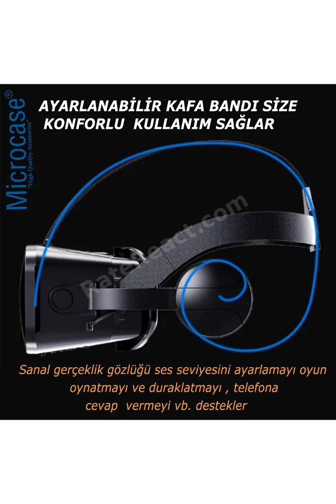 VRPARK  J30 3.5mm Kulaklıklı   3D Sanal Gerçeklik Gözlüğü-AL4745