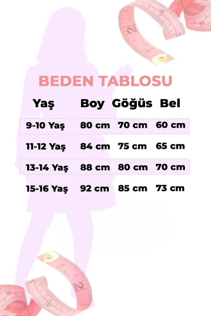 Askılı Çan Etek Simli Tül Kız Çocuk Abiye Mezuniyet Elbisesi DNM314A