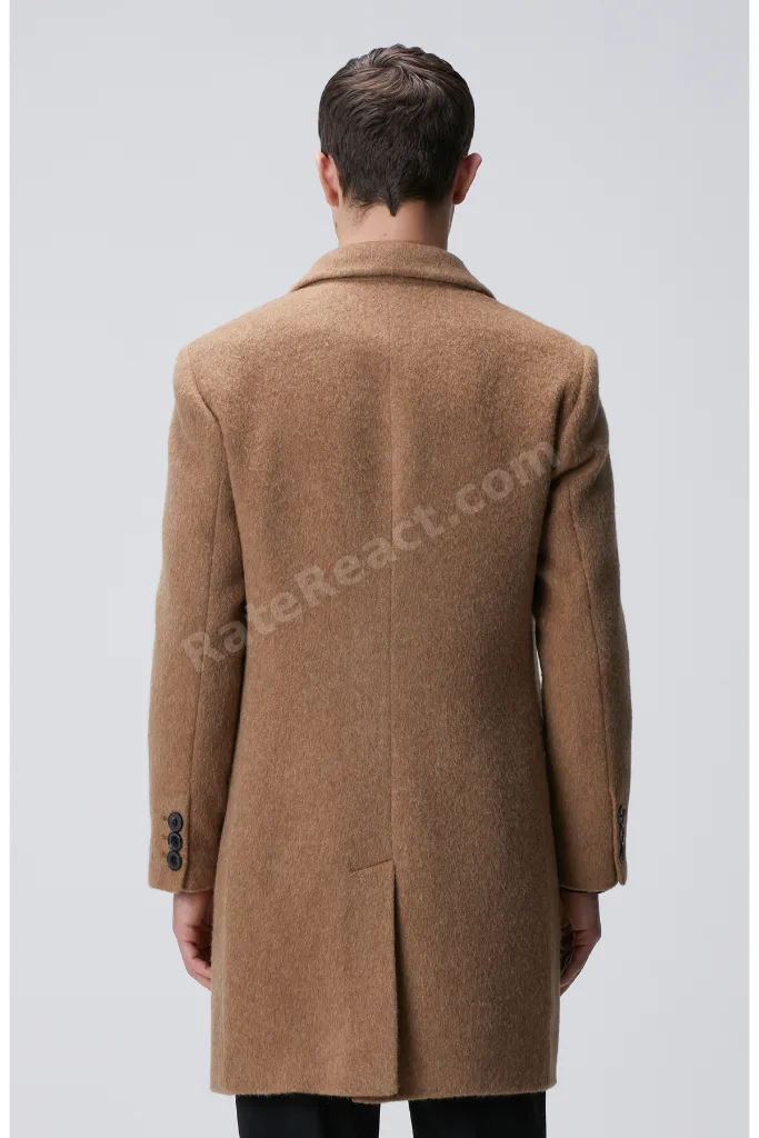 Camel Yün Karışımlı Palto