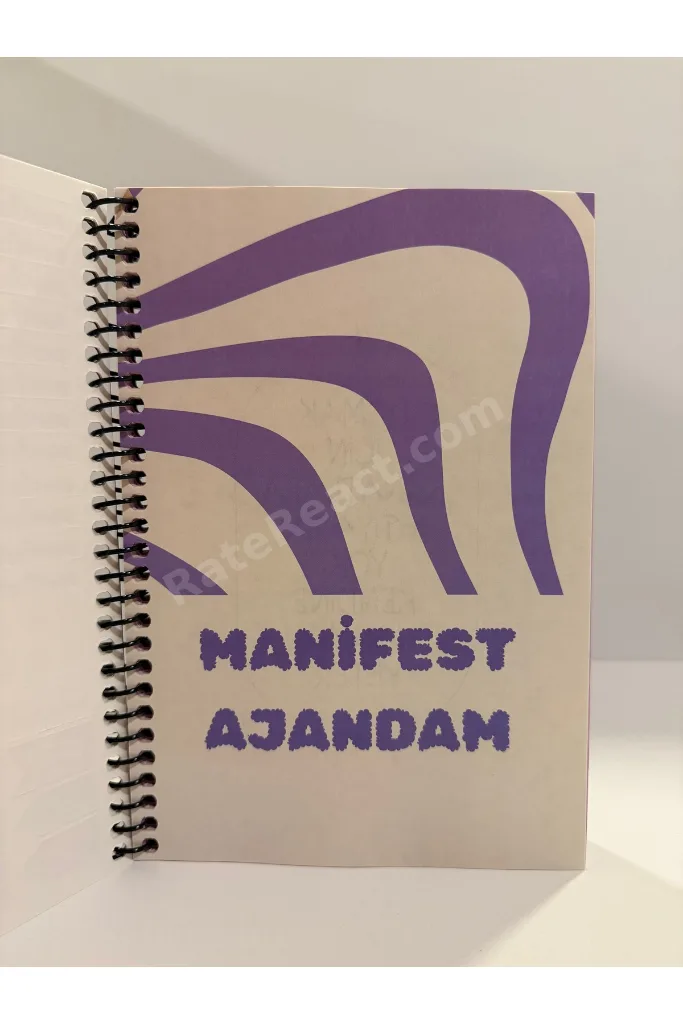 MANİFEST AJANDAM-SÜRESİZ HAFTALIK-STICKERLI-ÇOKRENKLİ
