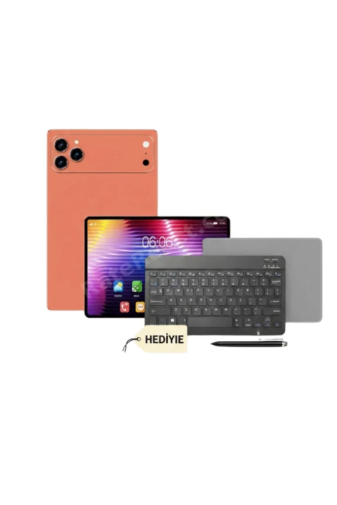 Çok Amaçlı Android Tablet Seti Klavye Kalem ve Koruyucu Aksesuarlı