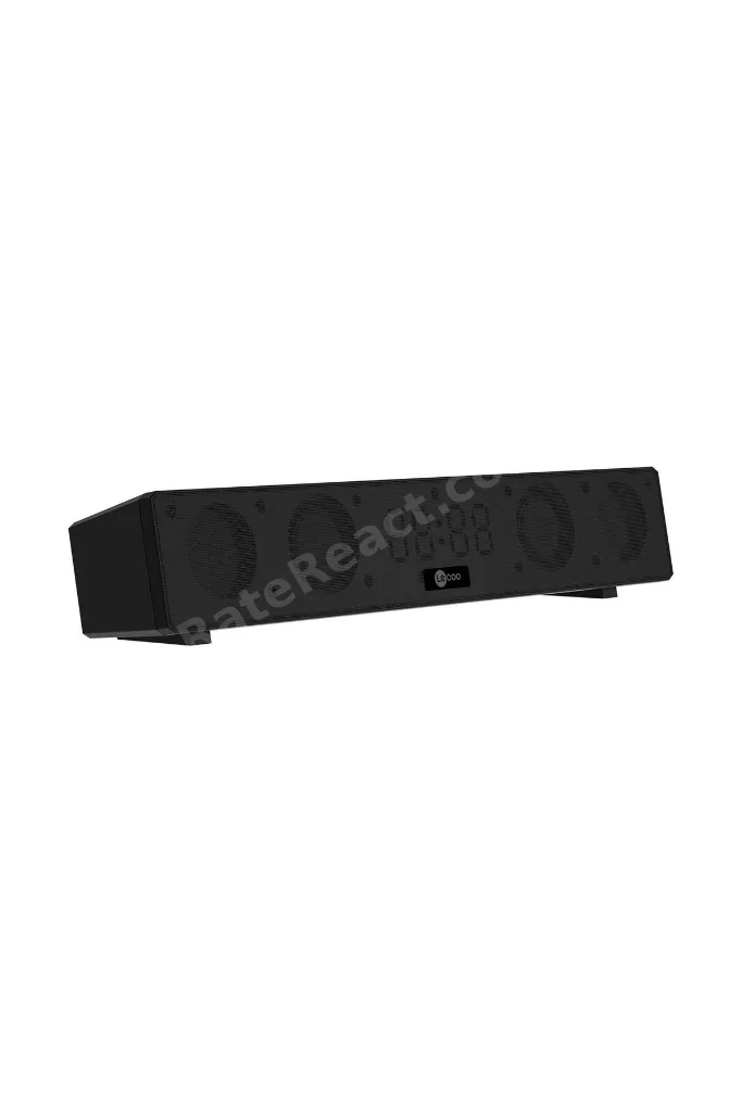 Ds103 Kablosuz Bluetooth 10w Rgb Saat/alarm Stereo Soundbar Hoparlör Siyah